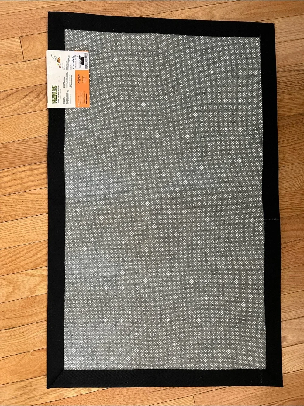 Peanuts Black and Orange Great Pumpkin Door Mat